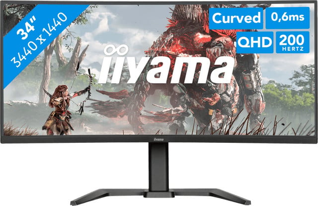 iiyama G-Master GCB3484WQSU-B2 Curved WQHD Monitor