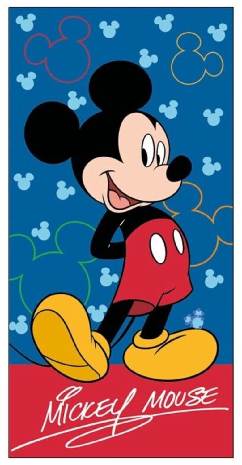 Disney Mickey Mouse Strandlaken Blauw - 70 x 140 cm
