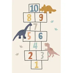 Kinderteppich Dino Multicolor ca. 100x150cm