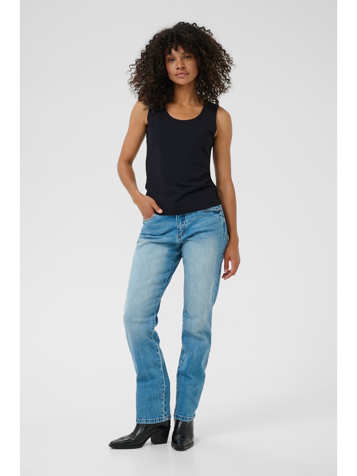 Kaffe Top in Schwarz - M