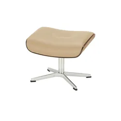 Hocker aus Leder Timeout ¦ beige ¦ Maße (cm): B: 50 H: 34 T: 38.0