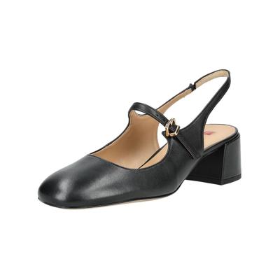 Slingpumps HÖGL "Högl Pumps Glattleder", Damen, Gr. 39, Leder, schwarz, Glattleder, Schuhe Slingpumps