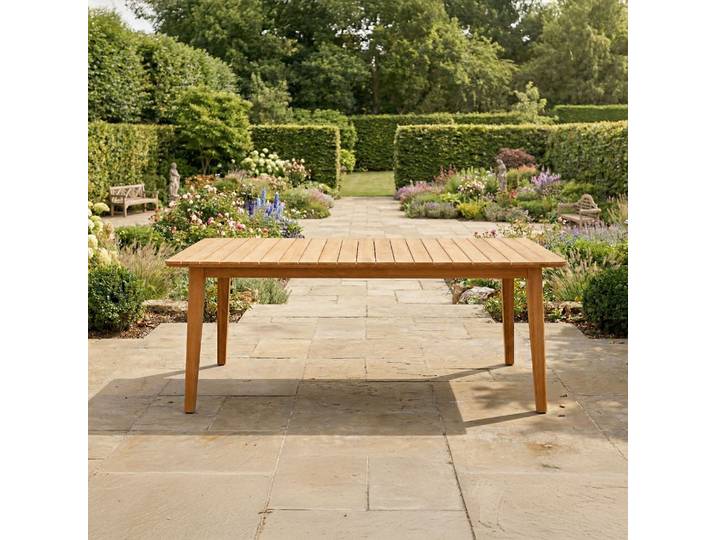 Table de jardin pour extérieur en bois de teck - Reito