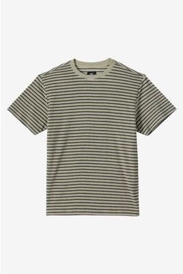 O'Neill s Frontiers Striped T-Shirt in Seagrass, Size Large, Polyester