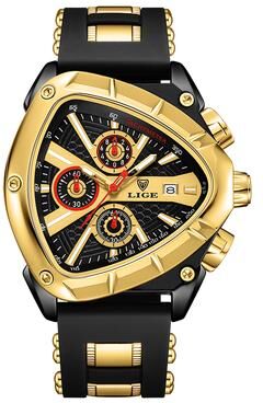 Youfap Market Original Luxury Men Watch Waterproof Sport Mens Quartz Wrist Watches gold Black