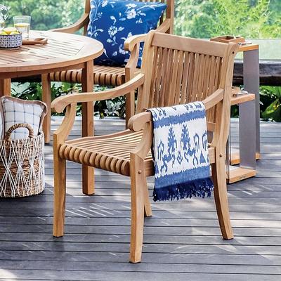 Rosemont Teak Outdoor Dining Chair - Grandin Road