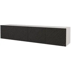 LOWBOARD ZENO-W 2x100x40x40 cm - Weiß / Schwarz