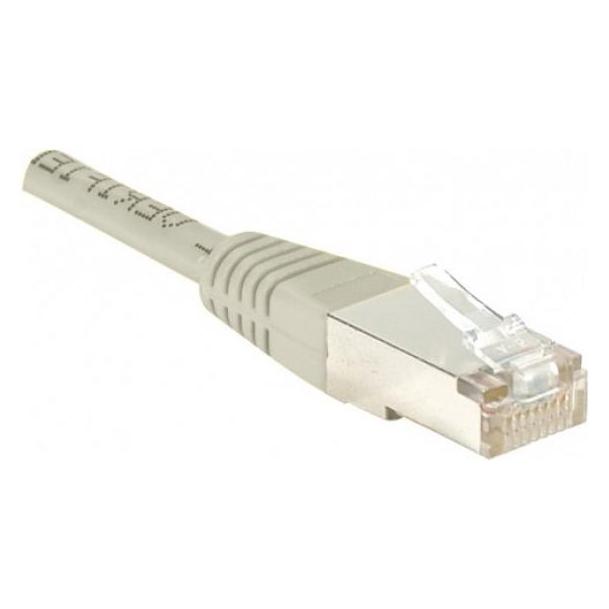 Exertis Connect Patchkabel F/UTP, CAT.5e, grau, 0,15 m Patchkabel mit besonders schmalem Knickschutz (CAT5e, 0.15 m) (857800)