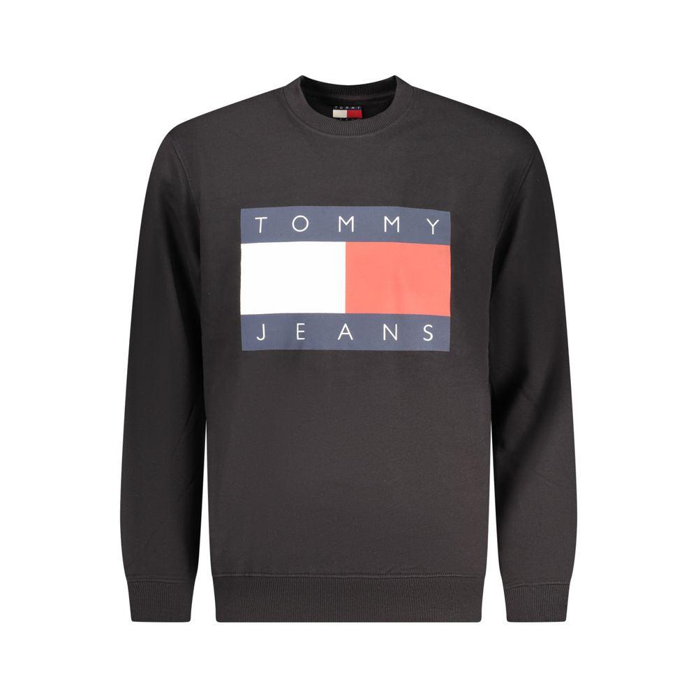 Tommy Hilfiger Zwarte Katoenen Mannen Sweatshirt