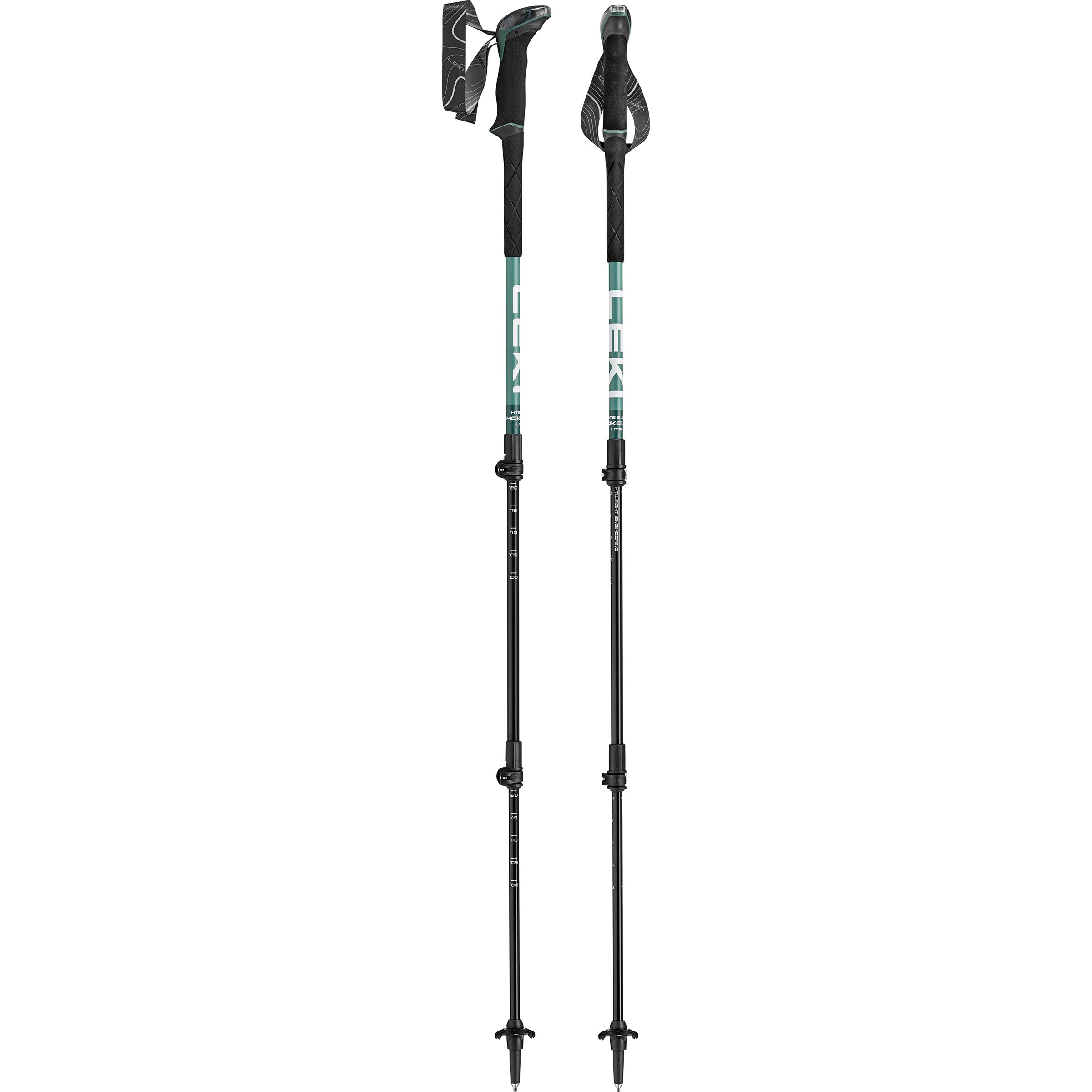 Leki Makalu Lite Wanderstöcke Wanderstöcke & Trekkingstöcke gruen Größe 100-135cm Camping