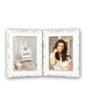 Zep Saint Michel Bilderrahmen-Set Holz Weiß Tisch Wand 13 x 18 cm Rechteckig 2x x 1,5 Wood White 575 g (SY857)
