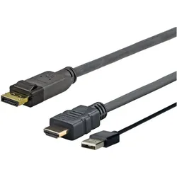 Vivolink Pro Videokabel (DisplayPort, HDMI), Video Adapter, Schwarz