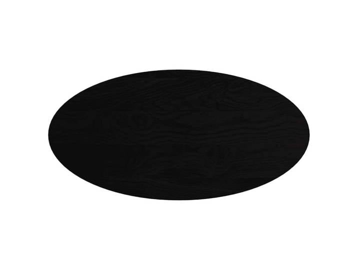 vidaXL Tischplatte Tischplatte Dunkelbraun 120x60x4 cm Massivholz Eiche Oval (1 St)