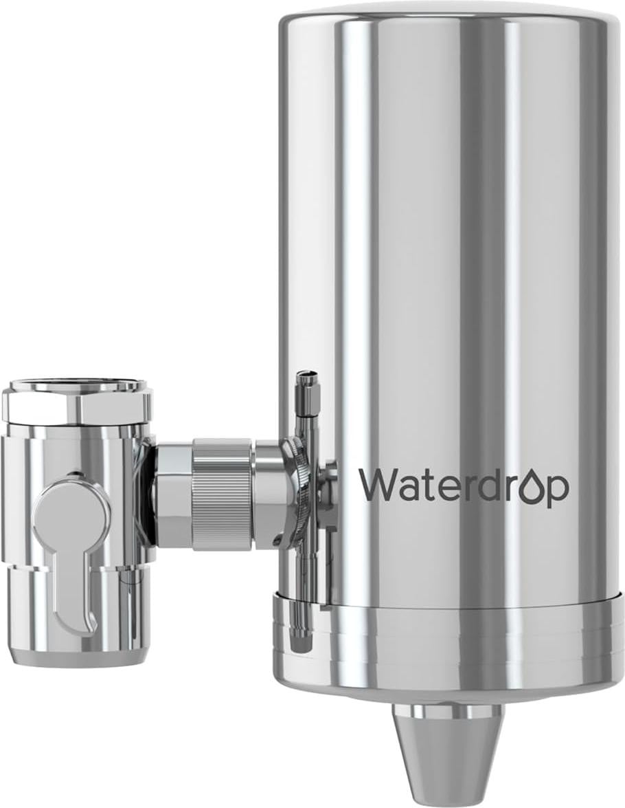 RVS waterfilter in zilver