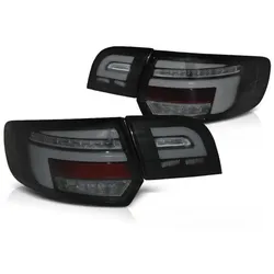 Voll LED Lightbar Rückleuchten passend für Audi A3 8P Sportback 08- Schwarz dyn Blinker