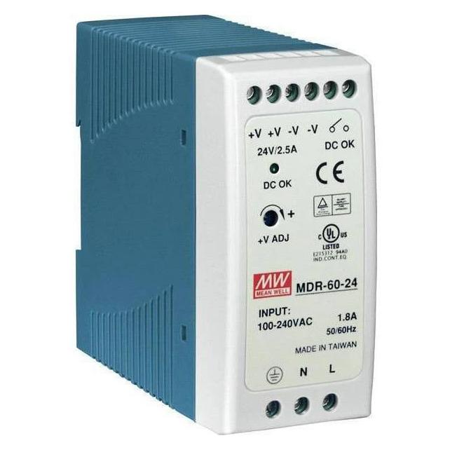 MeanWell DIN-Schienennetzgerät 60 W, 24 V (MDR-60-24)