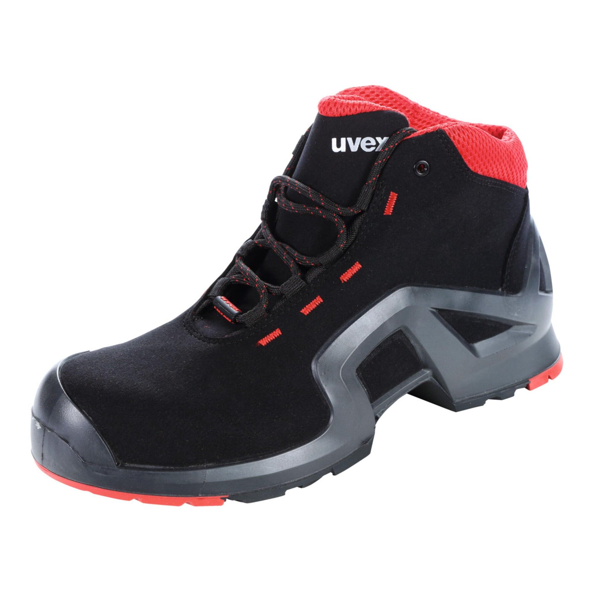uvex Schnürstiefel schwarz/rot uvex 1 x-tended support, S3, EU-Schuhgröße: 37 (8517237)