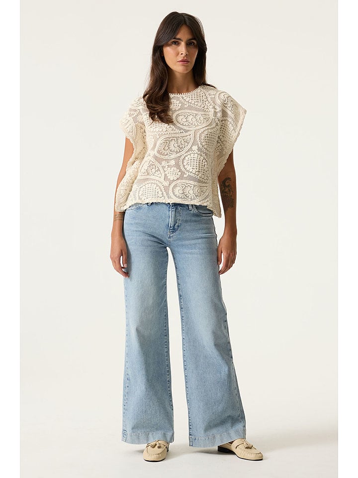 Garcia Bluse in Creme - S