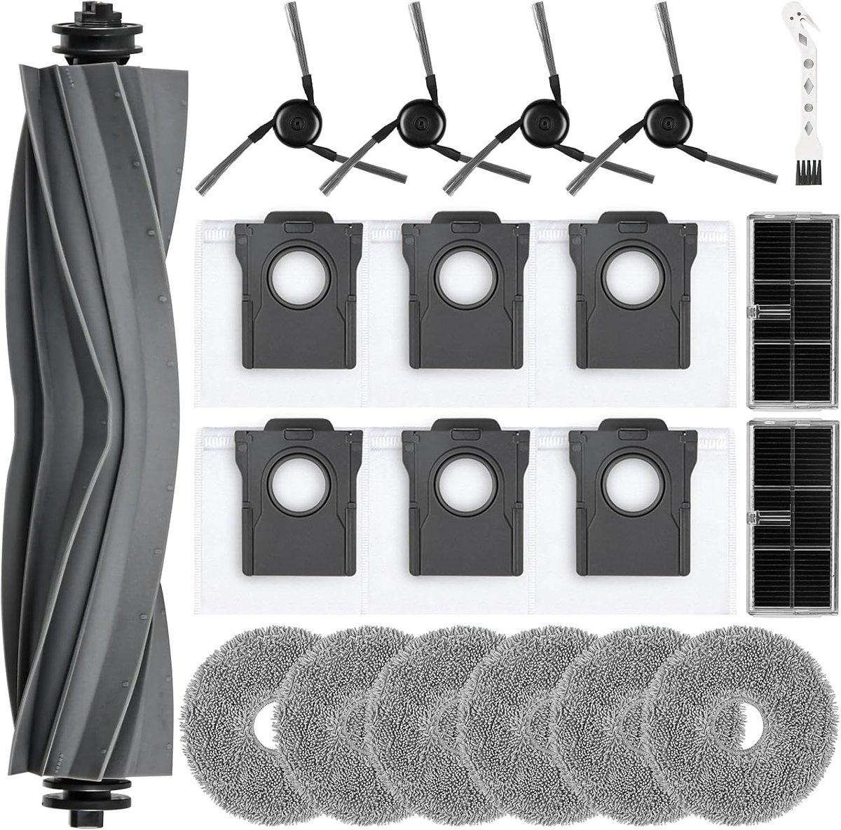 PromoHome 20-delige accessoire set voor robotstofzuigers, compatibel met Dreame X40 Ultra Complete, X40 Master en L40 Ultra, zwart