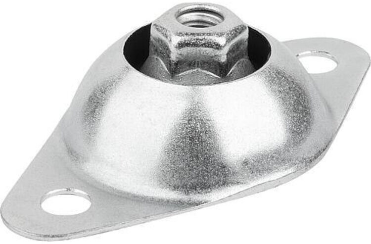 KIPP Gummi-Metall Deckenelement K2012.01040 Stahl verzinkt)