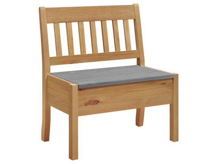 Boxxx Sitzbank, Weiß, Laugenfarbig, Holz, Kiefer, massiv, 1-Sitzer, 83x93x58 cm, Typenauswahl, Holzmöbel, Sitzgelegenheiten Holz, Holzbänke