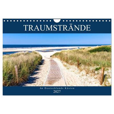 Traumstrände an Deutschlands Küsten (Wandkalender 2027 DIN A4 quer), CALVENDO Monatskalender