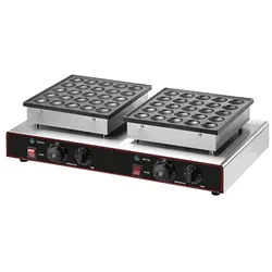 2x25 Poffertjes Backgerät Waffeleisen Backplatte Waffelbällchen