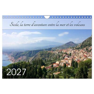 Sicile, la terre d'aventure entre la mer et les volcans (Calendrier mural 2027 DIN A4 vertical), CALVENDO calendrier mensuel