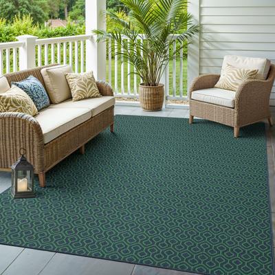 Style Haven Martinique Geometric Lattice Indoor Outdoor Area Rug