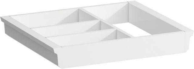 LAUFEN Space Ordnungssystem H4954051606311 32x4,5x27,4cm, für große Schubladen, weiß