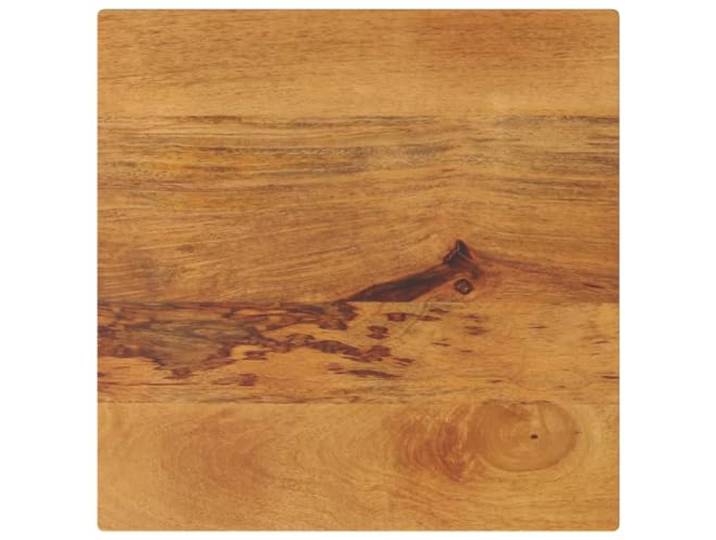 KGFHERENB Tischplatte Massivholz 60x60x3,8 cm Quadratisch Eichen-Optik Rustikale Mangoholz Ersatzplatte im Eichen-Look für Essbereich, Restaurant oder Café. Pflegeleichte glatte Oberfläche.