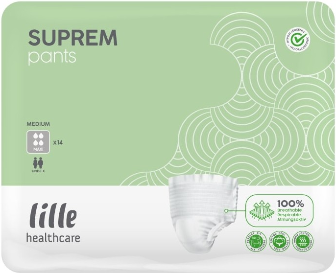 Lille Healthcare Lille Suprem Pants Maxi Medium - 16 paquets de 14 protections