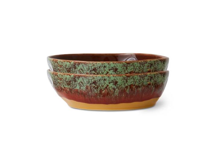 HKliving - 70's Pastaschale, Ø 18,7 cm, cove (2er-Set)