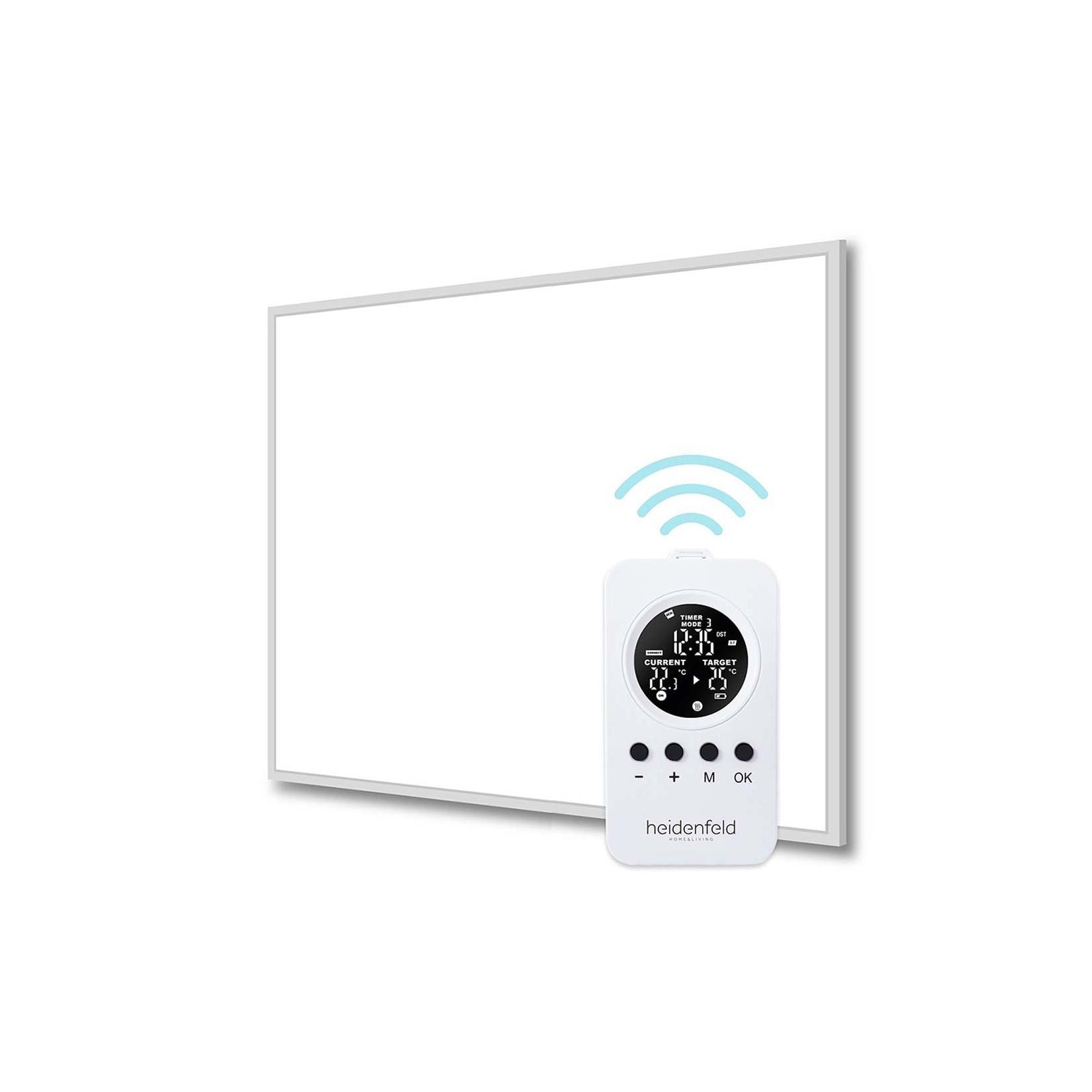 Heidenfeld Infrarotheizung HF-HP106-3, 300-1000 Watt, für 3-25 m², 10 Jahre Garantie, Fernbedienung (300 Watt)