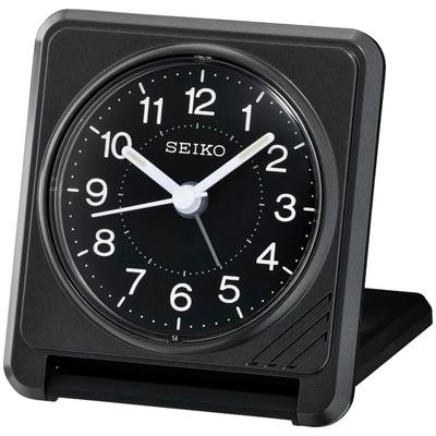 Reisewecker SEIKO "QHT015K", schwarz, Wecker, Reisewecker, Wecker, Piepalarm, inkl. Batterie