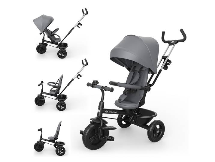 Kinderkraft Tricycle ASTON 2 PLUS gris