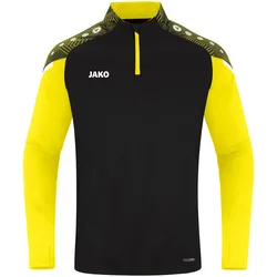 Jako Ziptop Performance schwarz/soft yellow 164