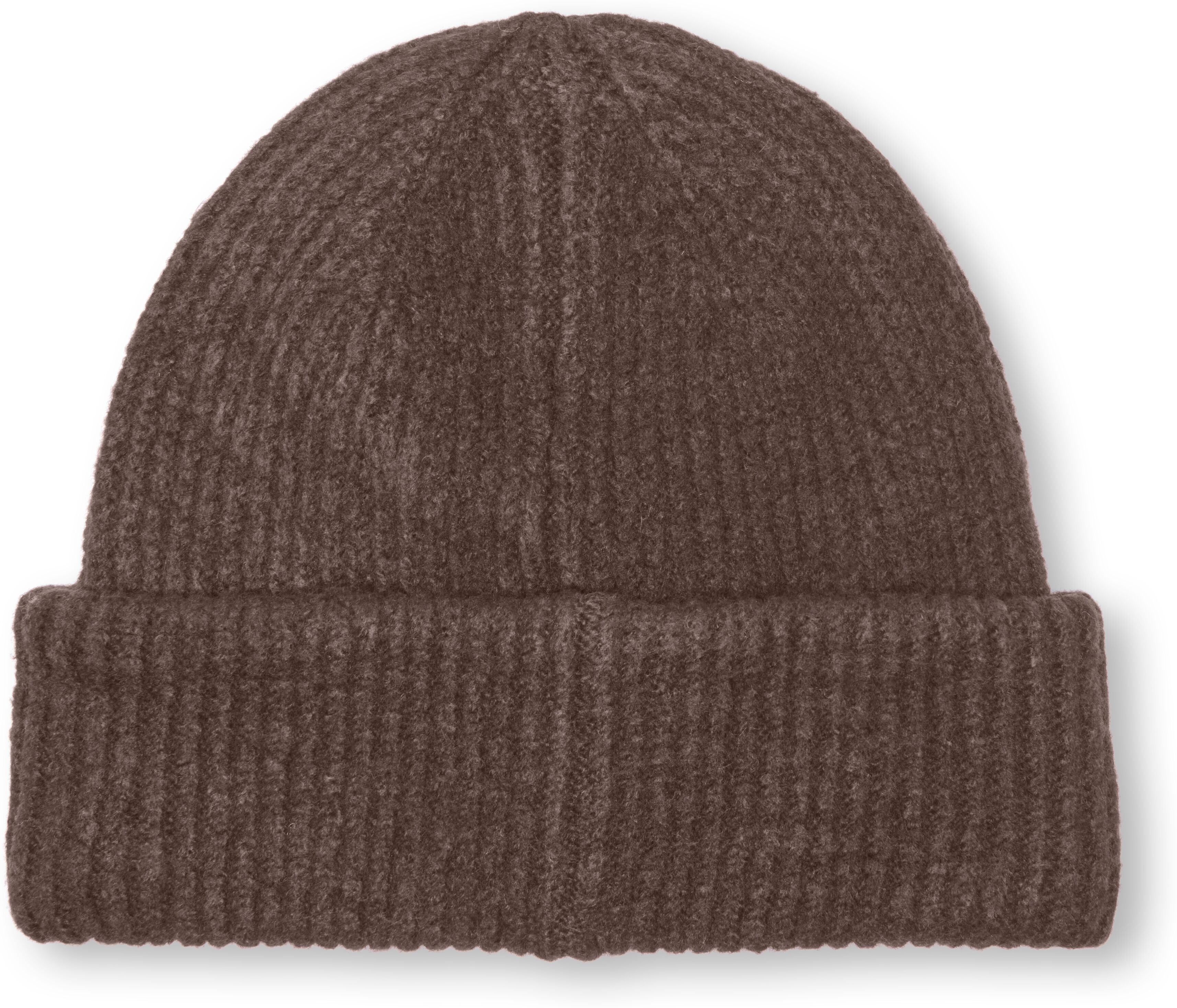 Strickmütze KIDS ONLY "KOGSWEA LIFE BEANIE VD ACC NOOS", Mädchen, braun (bracken), Strick, Materialmix, unifarben, Mützen Strickmütze, Materialmix