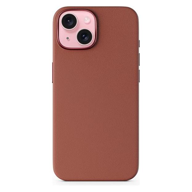 Epico Mag+ Leather Case, iPhone 15 - Case, Brown (Apple iPhone 15) (81110131700001)