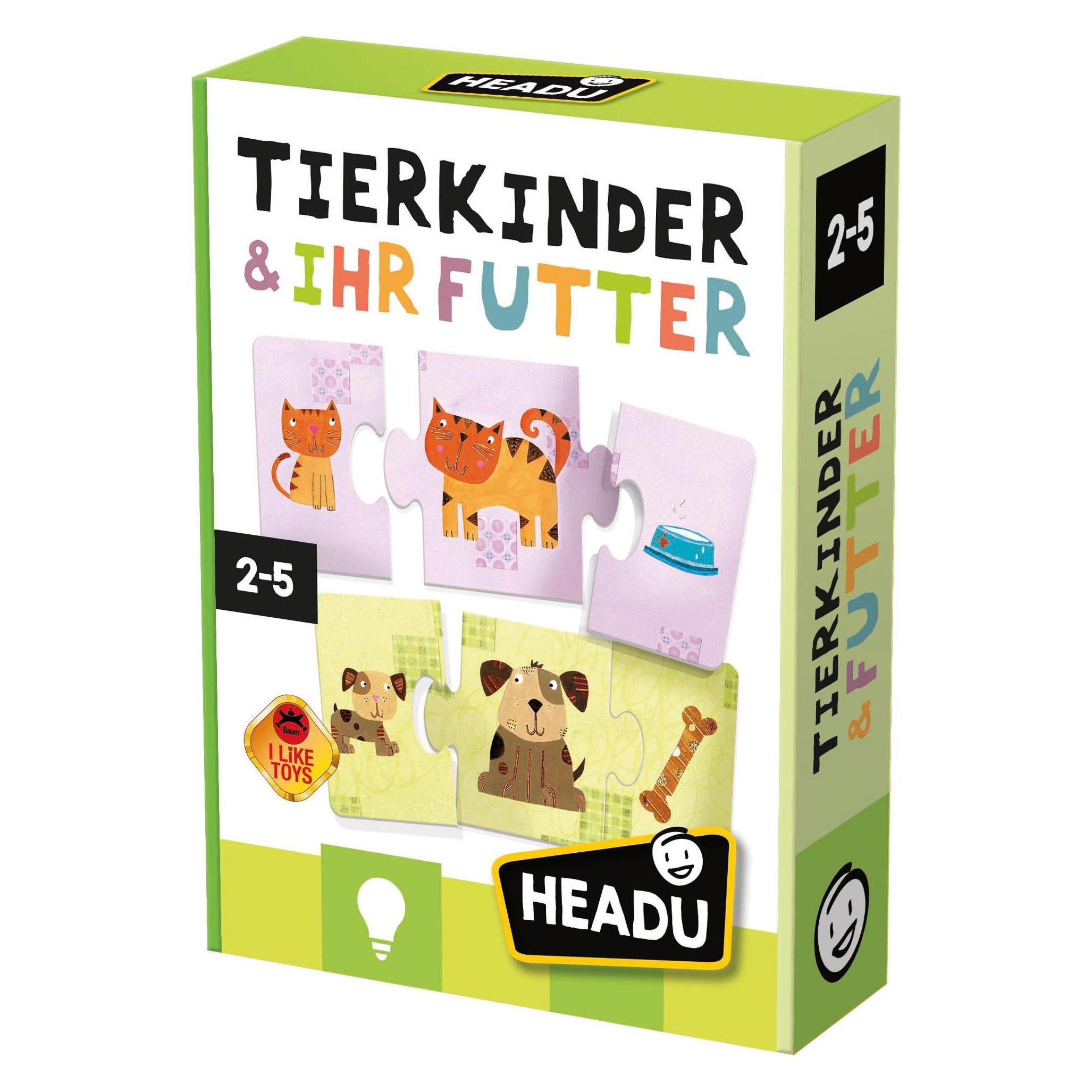 Headup Games Headu - Tierkinder & ihr Futter (3 - 5 Jahre) (DE52514)