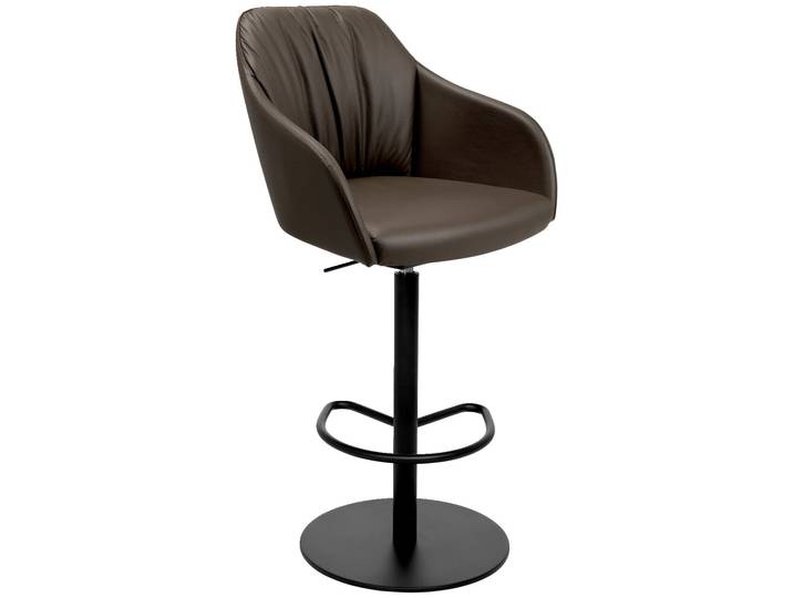 Johann Jakob Barhocker FLAVIO, braun, Leder