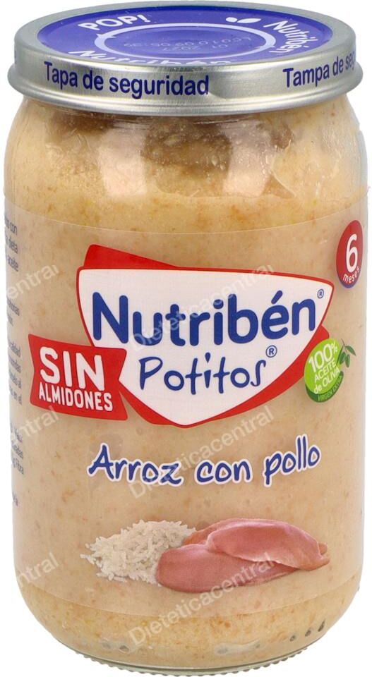 Nutriben nutriben purÉ-tarrito pollo arroz 235gr.+6m