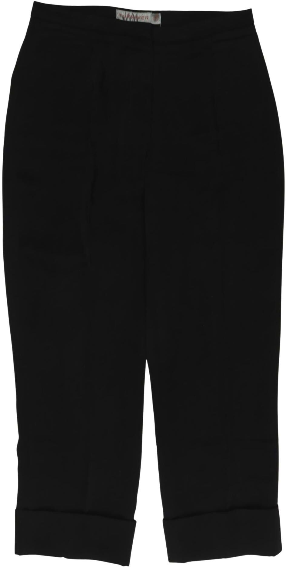 Turnover Damen Stoffhose, Schwarz, Gr. EU 34, Synthetik - Second Hand