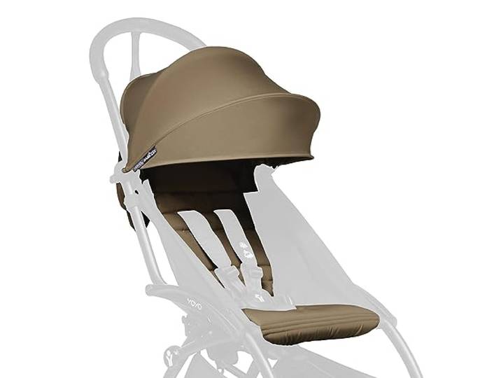 BABYZEN YOYO 6+ Textilset, Toffee - Nur Textilset: Sitzpolster, farbgleichen Verdecken und Reißverschlusstasche hinten - YOYO2 Kinderwagengestell erforderlich (separat erhältlich)