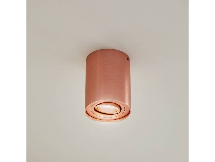 Arcchio Deckenspot Jolina, rund, kupfer, 13 cm, Metall Jolina Arcchio, dimmbar, kupfer, für Wohn- / Esszimmer, Aluminium, Modern
