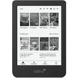tolino Shine (6", 16 GB), eReader, Schwarz