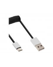 InLine USB-Kabel USB M bis USB-C mit Stromversorgung M 2.0 2 m Schwarz (35872)