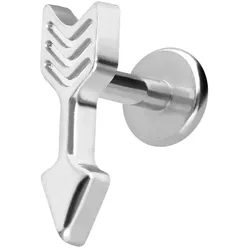 Titan Labret mit Innengewinde PFEIL