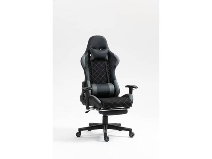 VDD Gaming Gamestoel Classic - Bureaustoel met Voetsteun - Zwart/Grijs