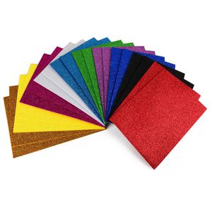 Böttcher-AG Moosgummi Glitzer, A5, 10 Glitzerfarben sortiert, 2 mm Stärke, 20 Blatt